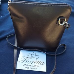 Italian Leather Small Brown Cross Body Bag
